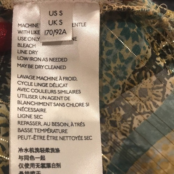 Free People Aliya Long Sleeve Print Tunic In Tobacco Flower Size Small - Picture 5 of 6